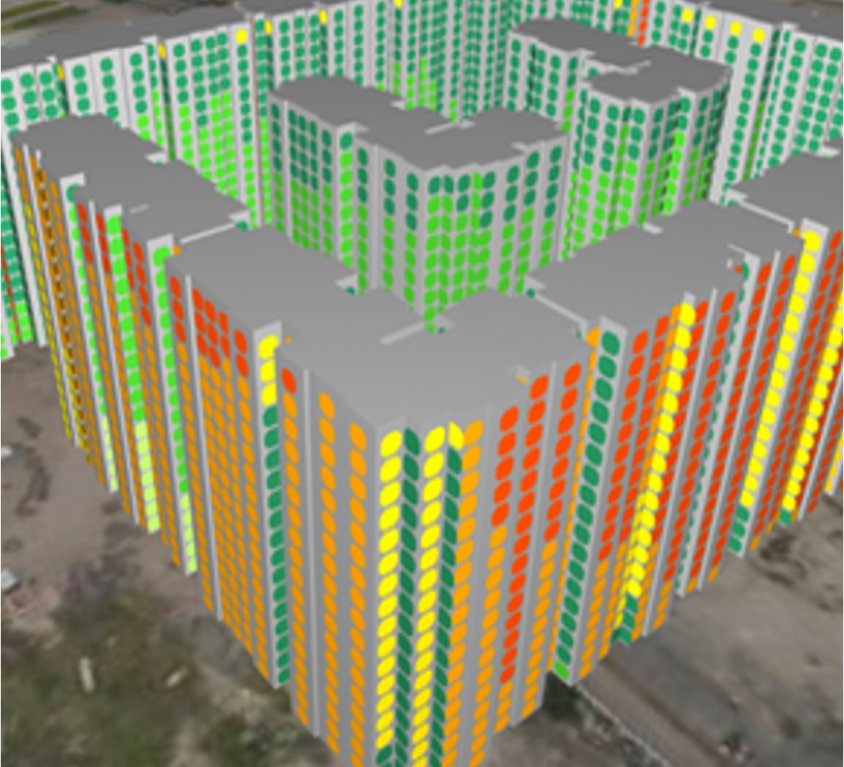 Estudio de fachada para proyecto residencial